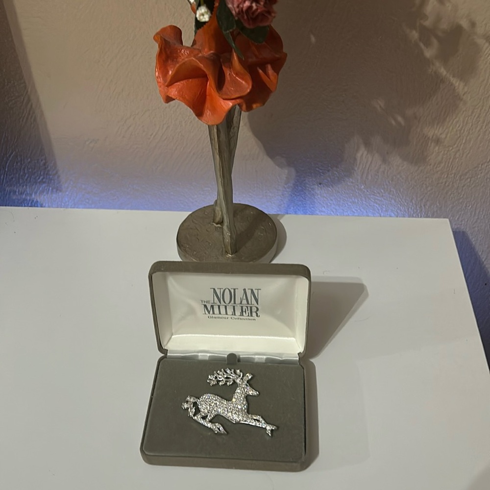 The Nolan Miller Glamour collection. Deer pin.